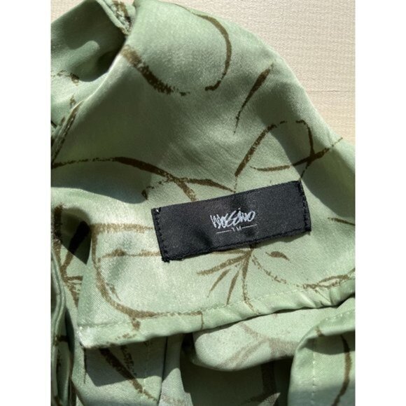 Mossimo Green Floral Print Racerback Tank XS - Picture 5 of 5